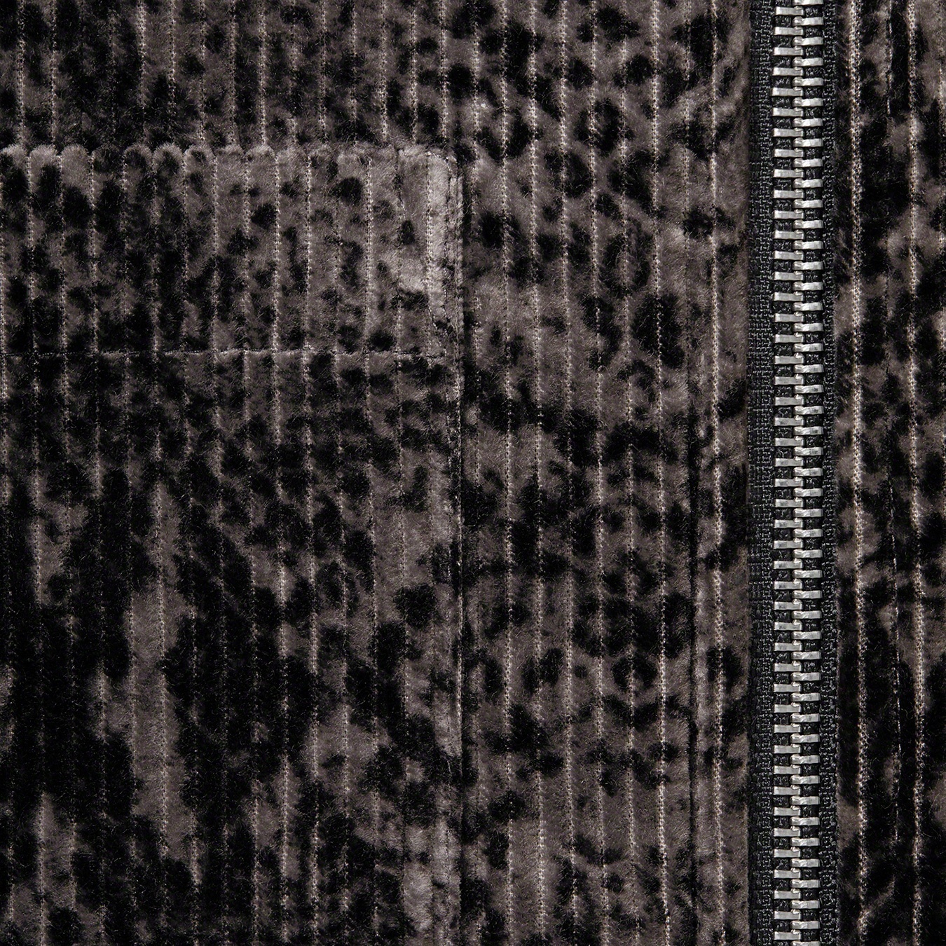 Snakeskin Corduroy Zip Up Shirt view 6
